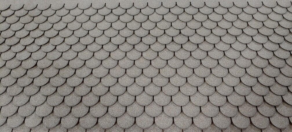 Cobblestone fishscale asphalt shingles 1:24 scale
