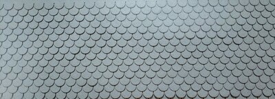 Granite fishscale asphalt shingles 1:12 scale