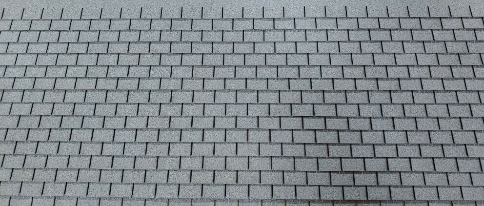 Granite squarebutt asphalt shingles 1:24 scale