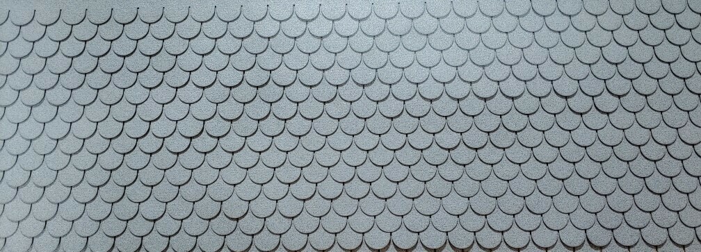 Granite Fishscale asphalt shingles 1:24 scale