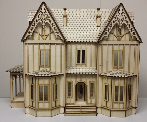 Kristiana Tudor Dollhouse 1:24 scale Dollhouse WITH OUT shingles
