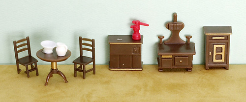 1/4inch kitchen SET/8 1:48 SCALE