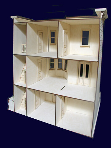 Park Ave. Grand Mansion 1:12 scale Dollhouse Kit