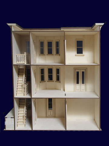 Park Ave. Grand Mansion 1:12 scale Dollhouse Kit