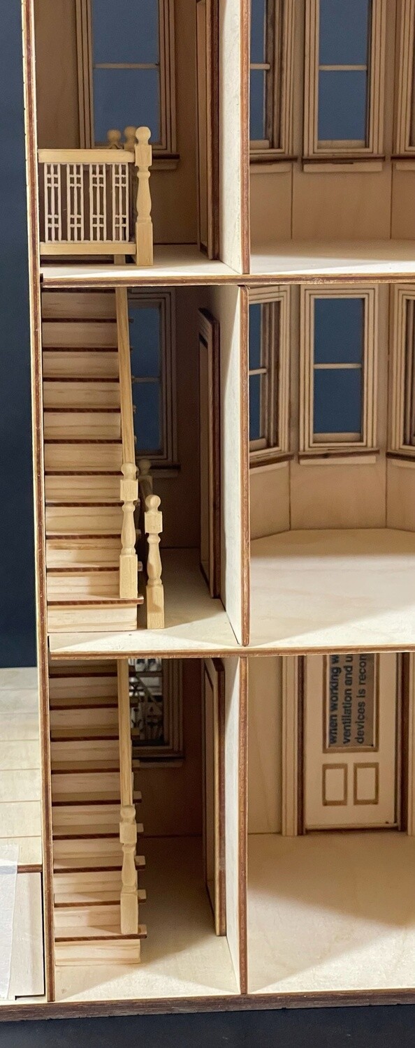 Park Ave. Grand Mansion 1:24 scale Dollhouse Kit