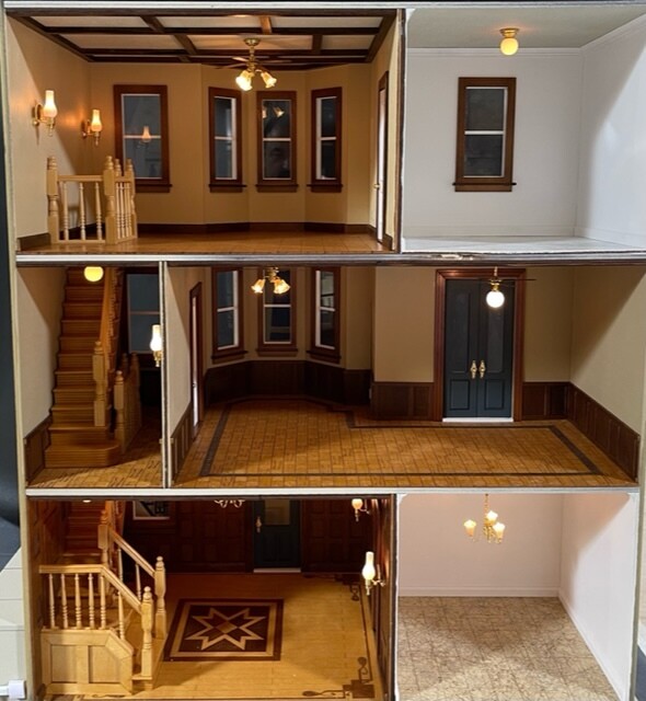 Park Ave Grand Mansion 1:12 Dollhouse