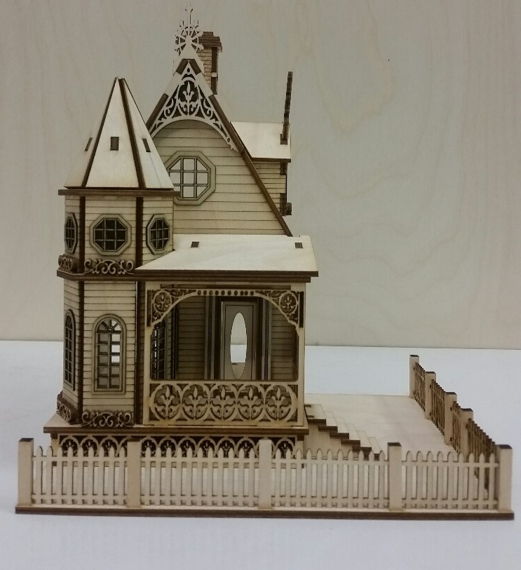 Jasmine Gothic Victorian Cottage Dollhouse 1:48 scale