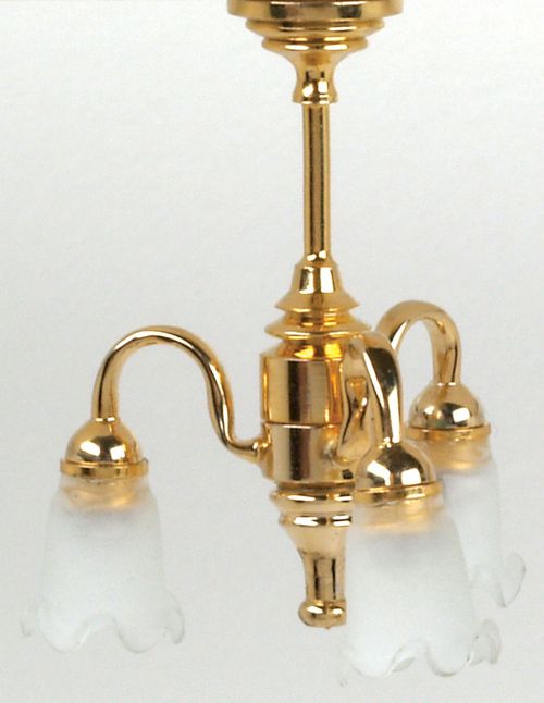 1/2in 3-ARM FR.TULIP CHANDERLIER