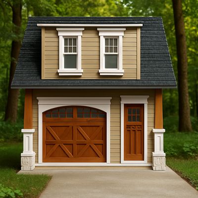 Craftsman one car garage/workshop 1:12 scale