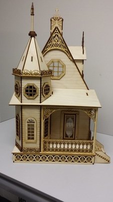 Jasmine Gothic Victorian Cottage Dollhouse 1:24 scale