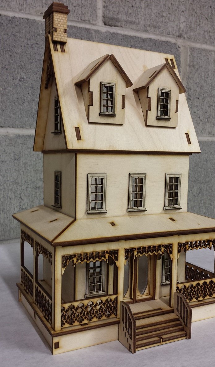 Abriana Large Country Cottage 1:48 Scale Dollhouse