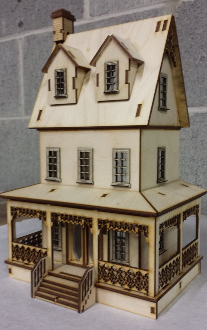 Abriana Large Country Cottage 1:48 Scale Dollhouse