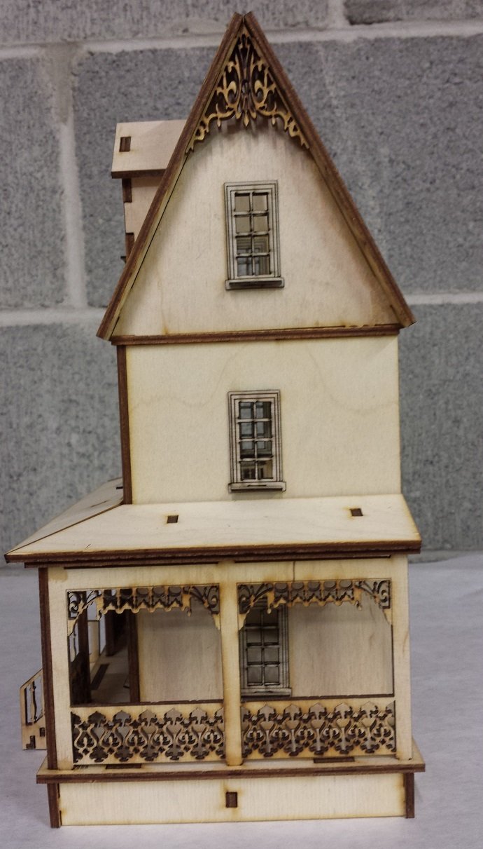 Abriana Large Country Cottage 1:48 Scale Dollhouse