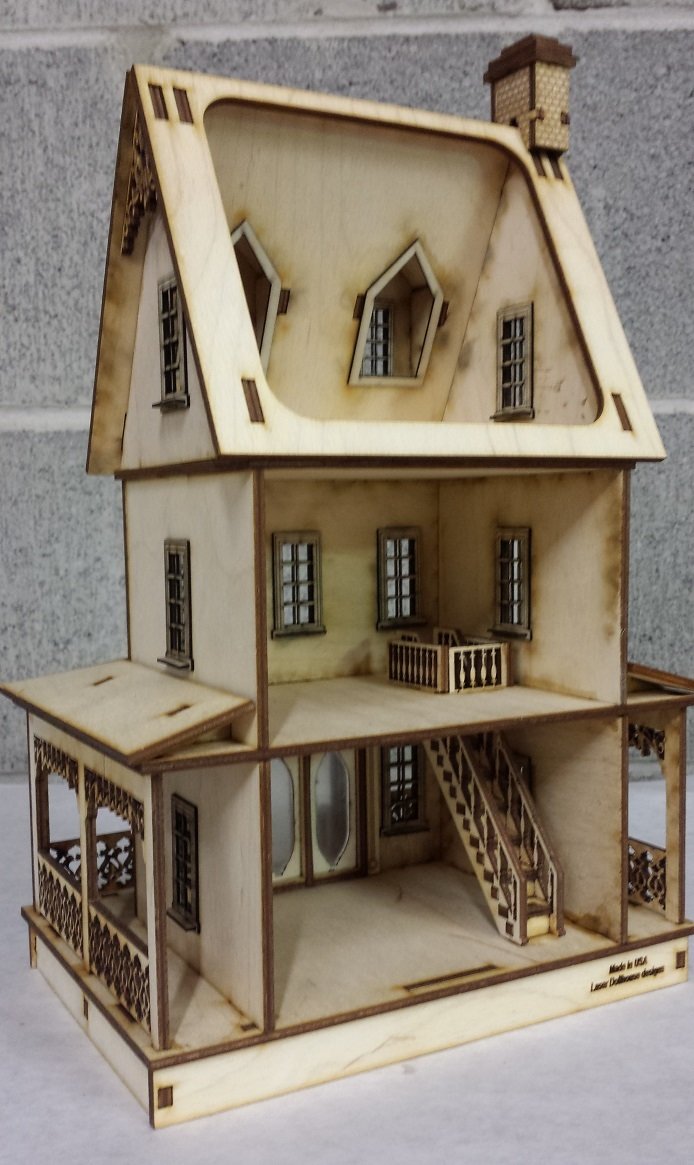 Abriana Large Country Cottage 1:48 Scale Dollhouse