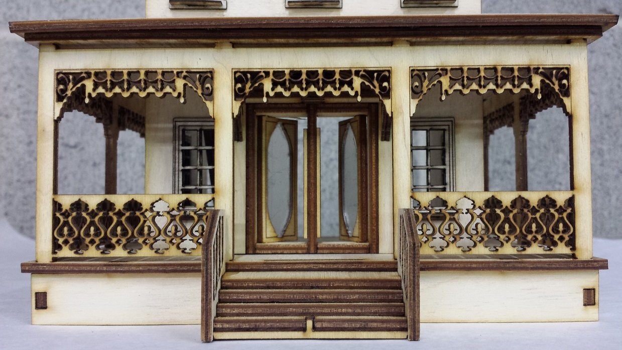 Abriana Large Country Cottage 1:48 Scale Dollhouse