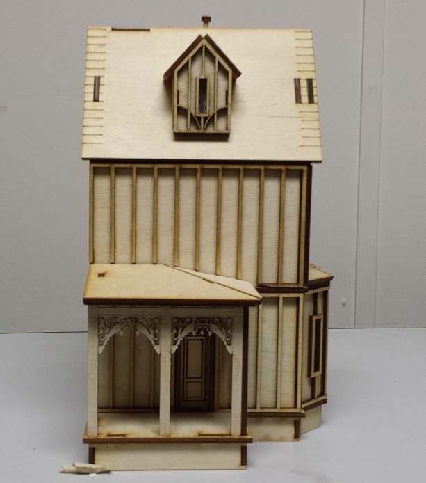 Kristiana Tudor 1:48 scale dollhouse Kit W/out shingles
