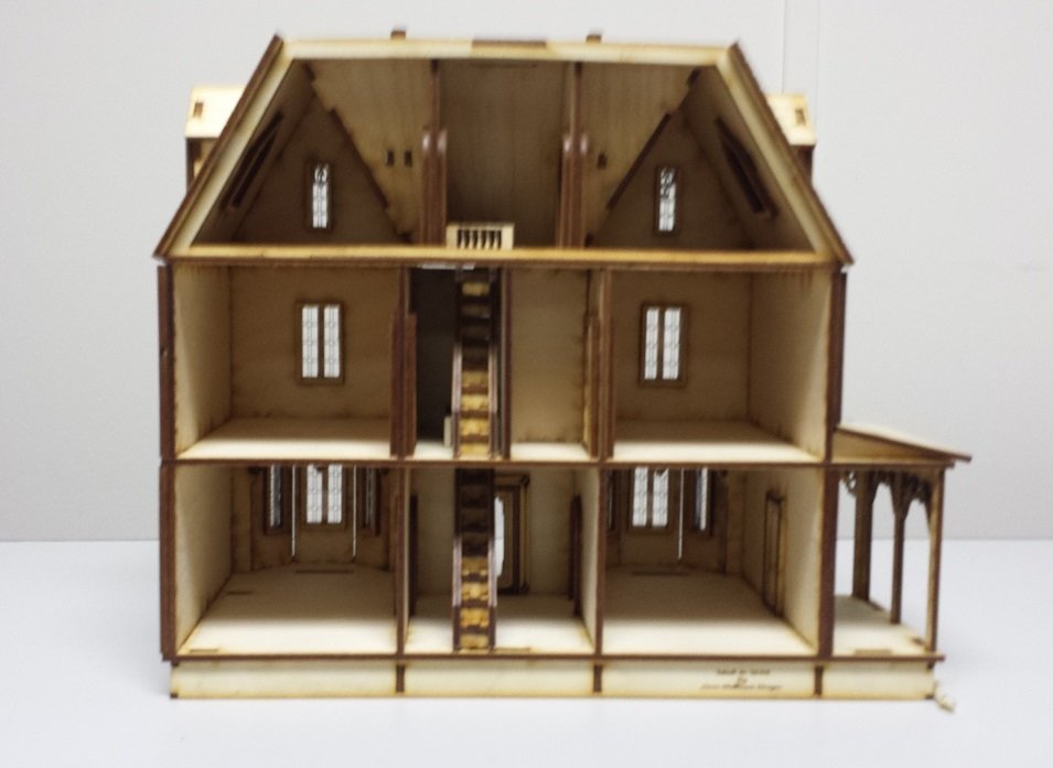 Kristiana Tudor 1:48 scale dollhouse Kit W/out shingles