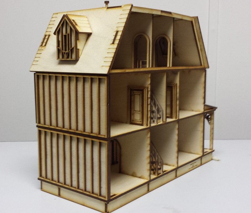 Kristiana Tudor 1:48 scale Dollhouse Kit with Shingles Included 