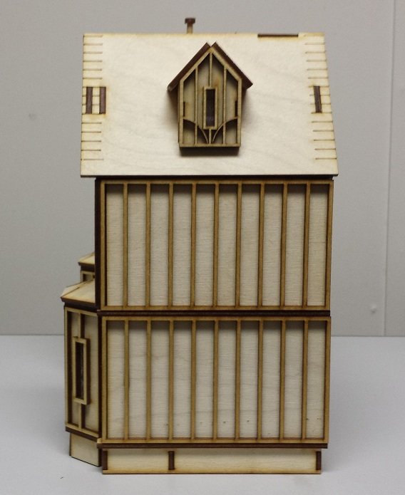 Kristiana Tudor 1:48 scale dollhouse Kit W/out shingles