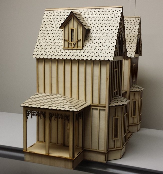 Kristiana Tudor Dollhouse 1:24 scale Dollhouse WITH OUT shingles