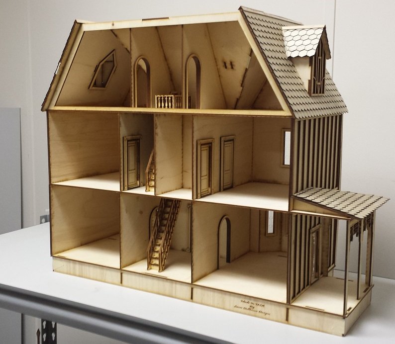 Kristiana Tudor Dollhouse 1:24 scale Dollhouse WITH OUT shingles