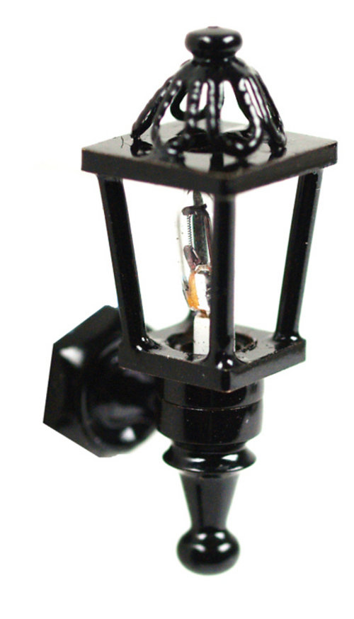 1/2in BLACK COACH LAMP
