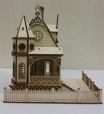 Jasmine Gothic Victorian Cottage Dollhouse 1:48 scale