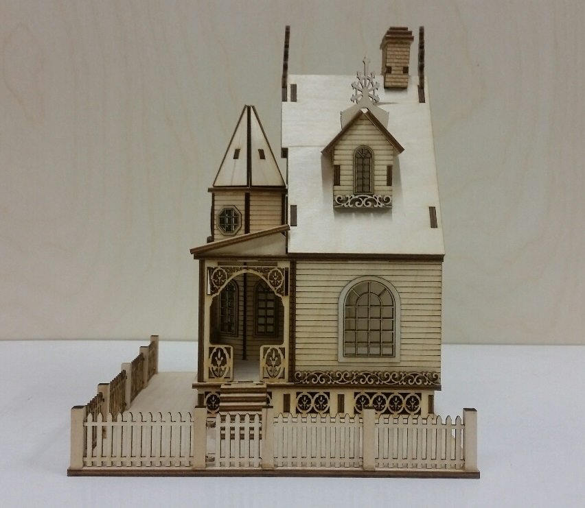Jasmine Gothic Victorian Cottage Dollhouse 1:48 scale