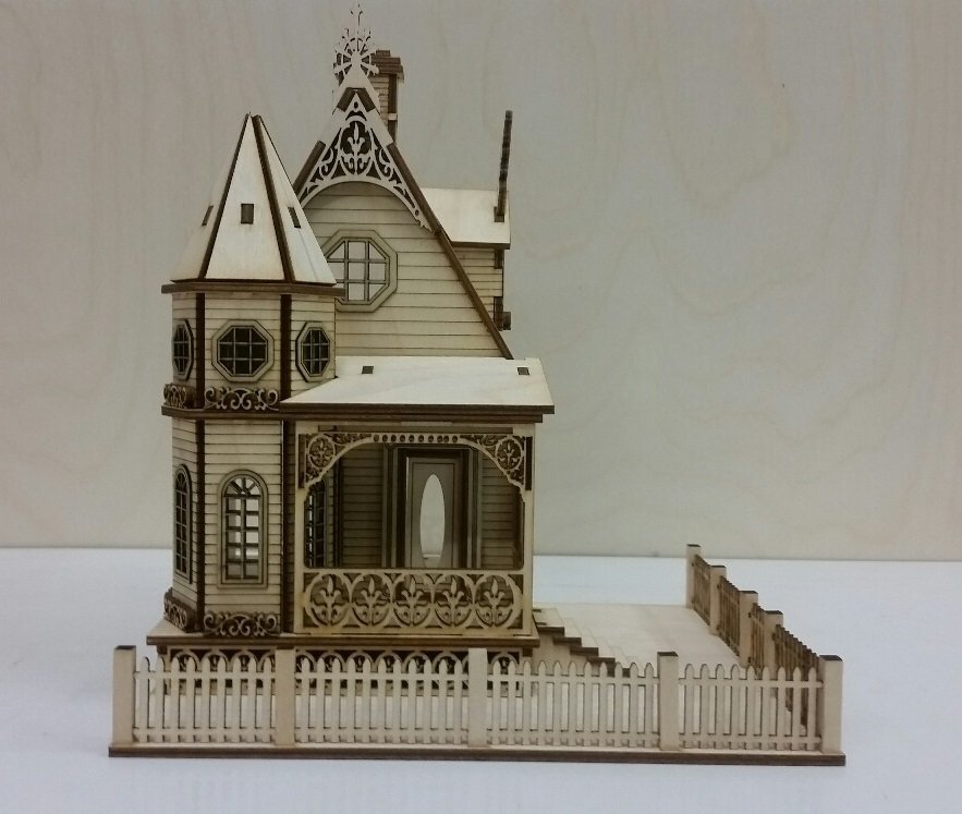 Jasmine Gothic Victorian Cottage Dollhouse 1:48 scale
