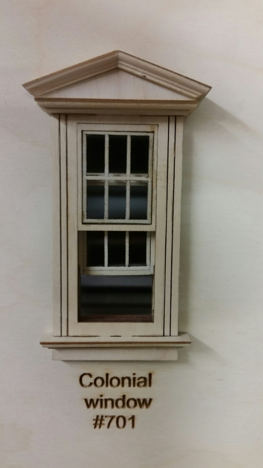 Working Victorian Window/Colonial window pane design 1:24 scale