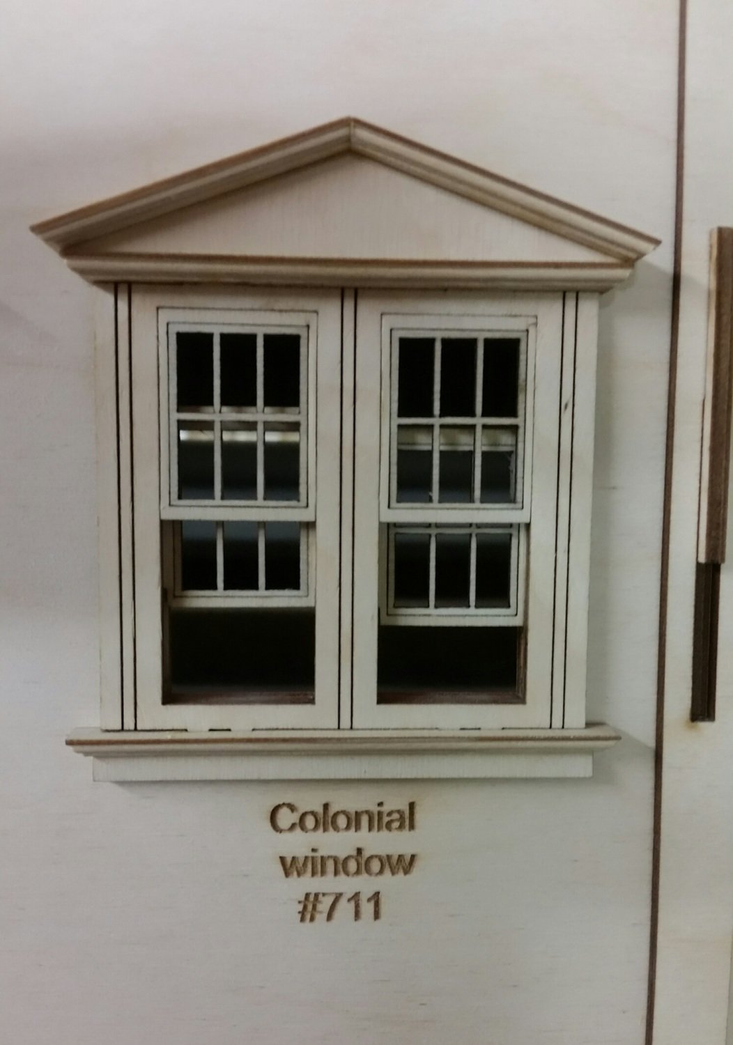 Victorian working Double window/ Colonial window pane style 1:24 scale