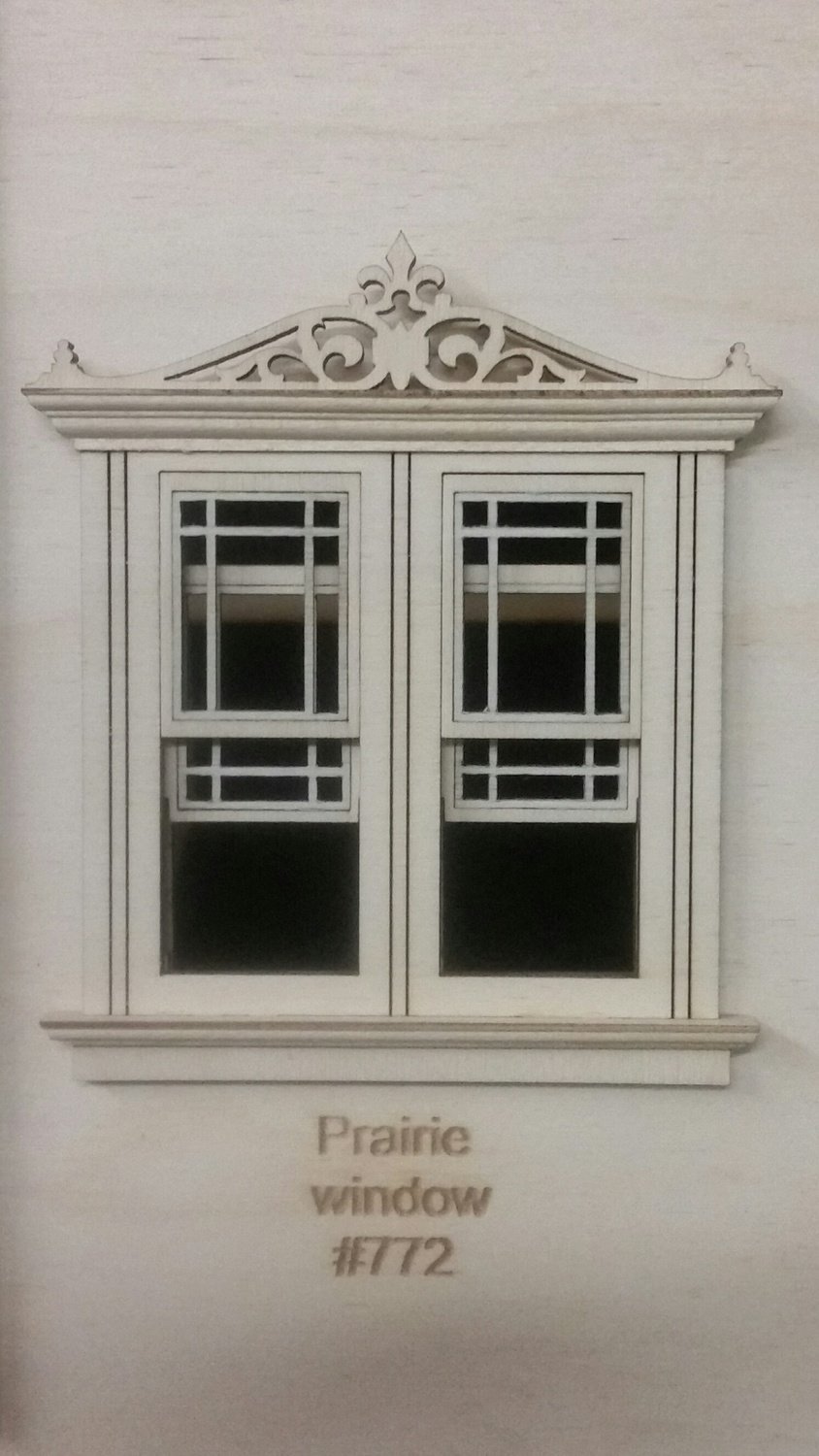 Classic w/ header working Double window/ priairie pane style 1:24 scale