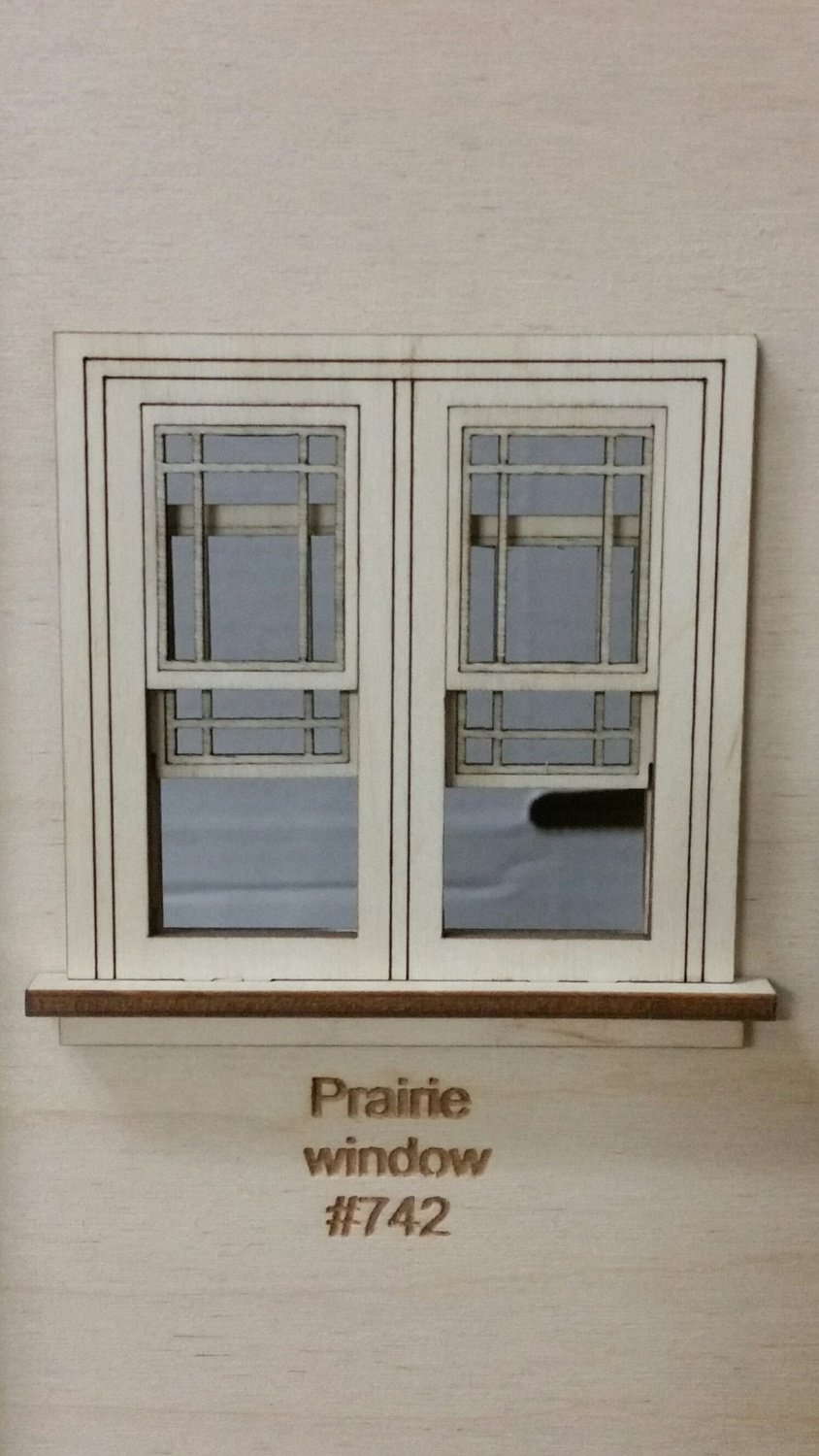 Traditional working Double window/ Prairie pane style 1:24 scale