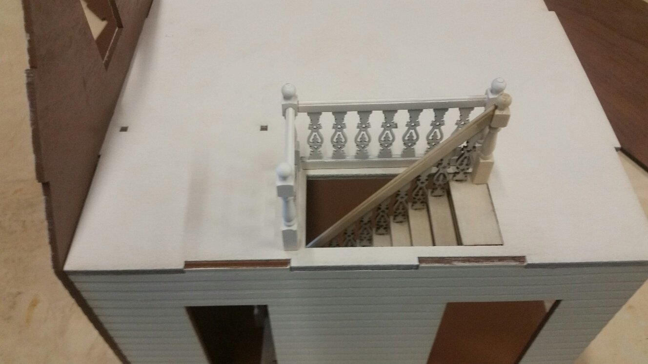 1:24 scale Landing/porch railing set Lancaster