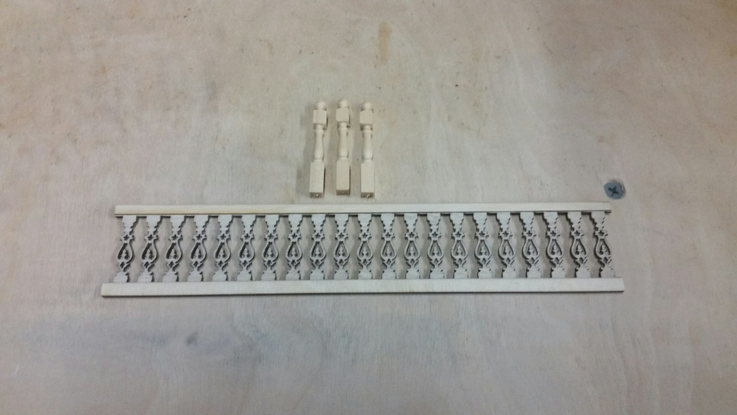 1:24 scale Landing/porch railing set Lancaster