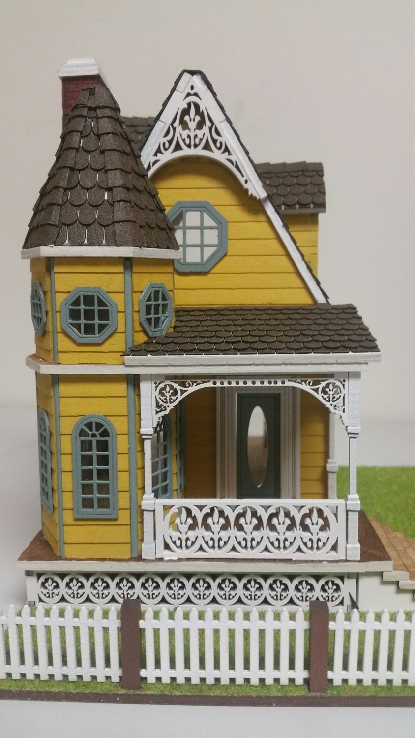 Jasmine 2 Gothic Victorian Cottage Dollhouse 1:48 scale