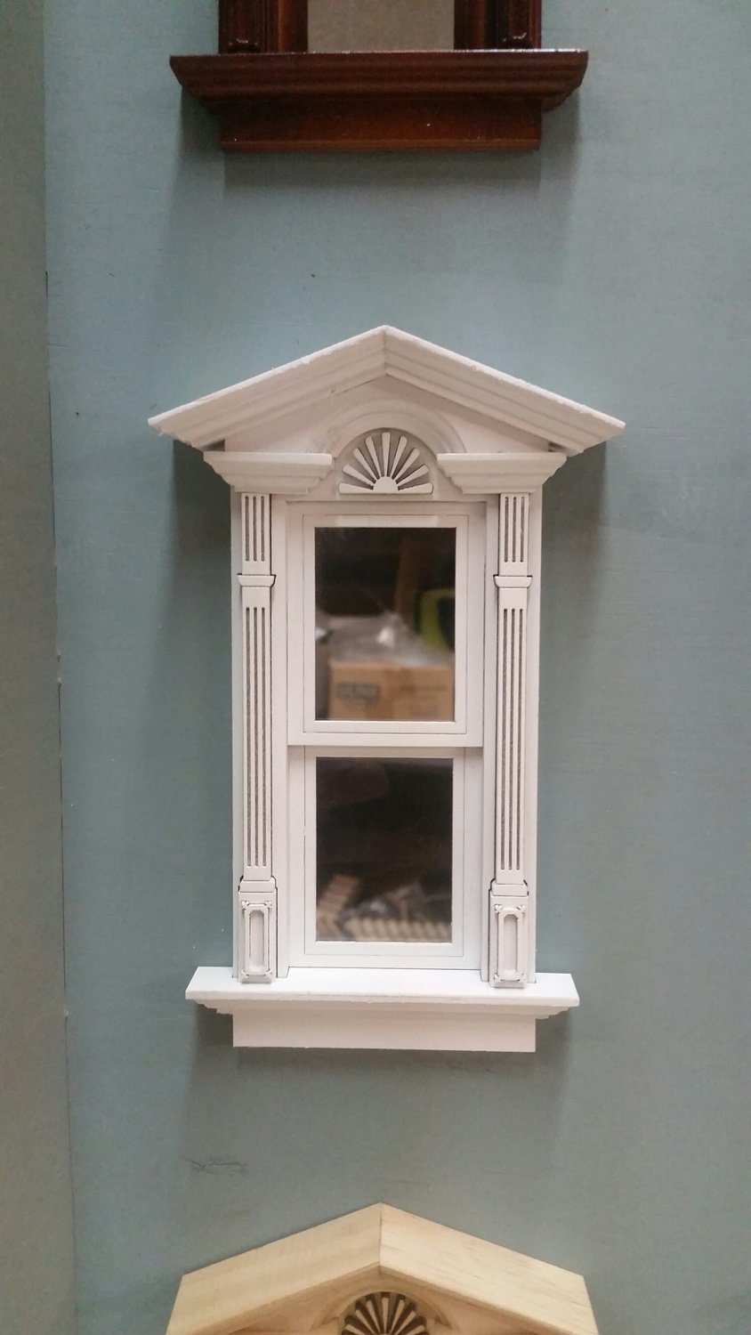 Victorian Federal Hood working window 1:12 scale unpainted