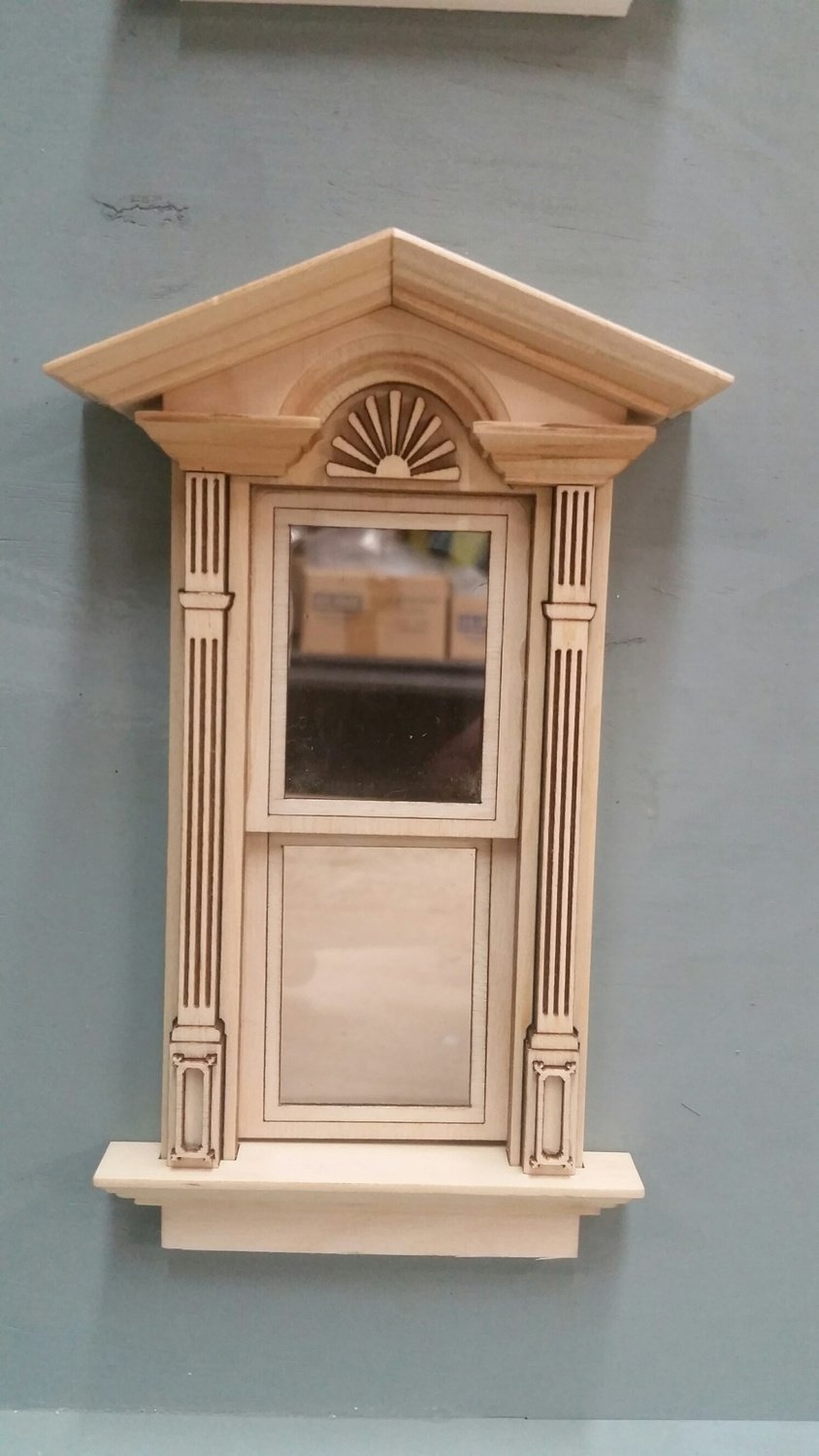 Victorian Federal Hood working window 1:12 scale unpainted