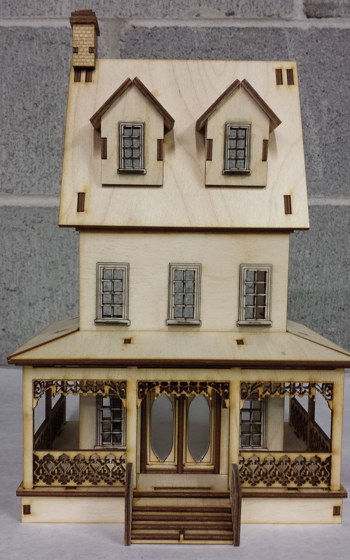 Abriana Large Country Cottage 1:48 Scale Dollhouse