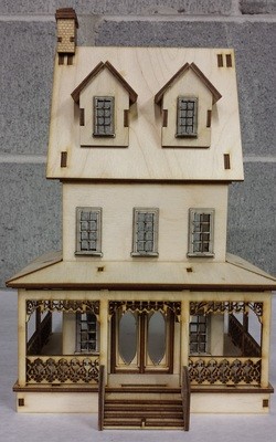 Abriana Large Country Cottage 1:48 Scale Dollhouse