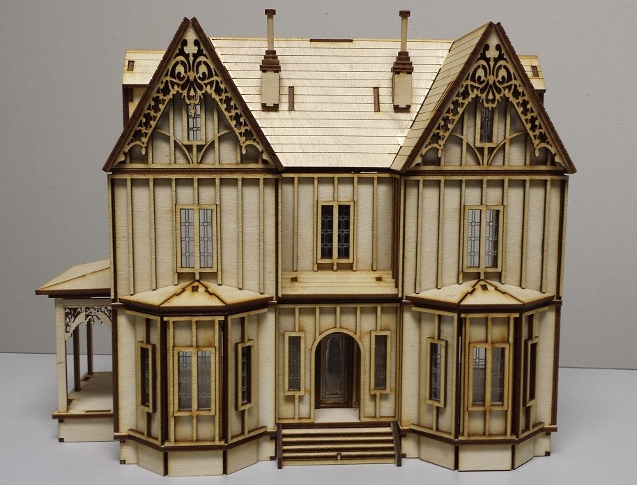 Kristiana Tudor 1:48 scale dollhouse Kit W/out shingles