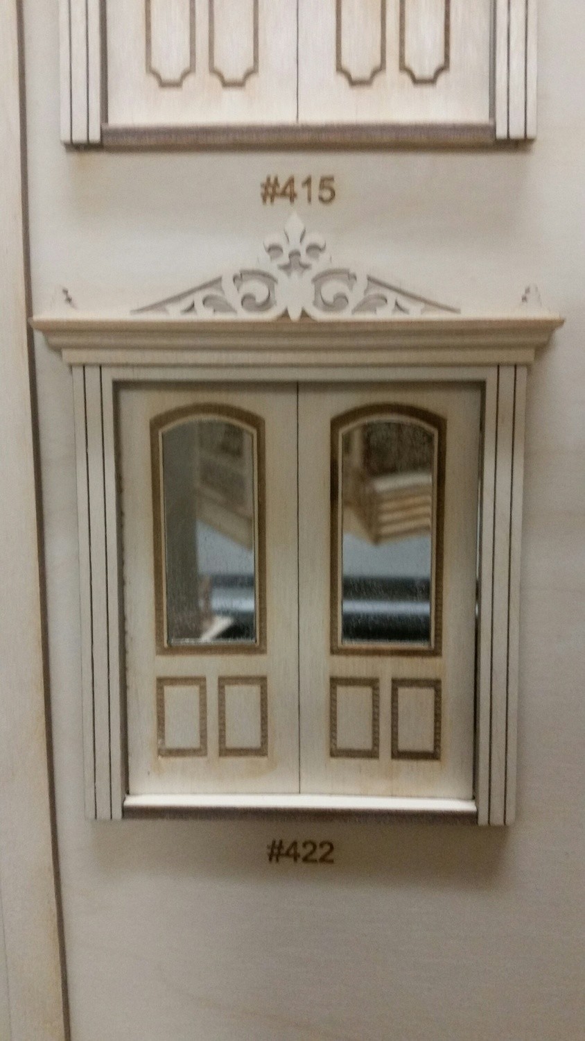 Classic Arched 3 panel French Door 1:24 scale