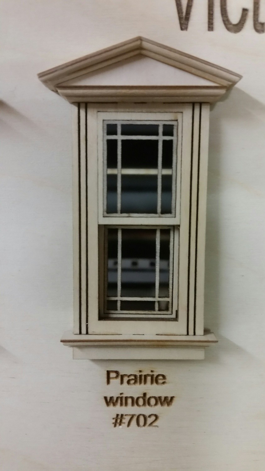 Working Victorian Window/Prairie window pane design 1:24 scale