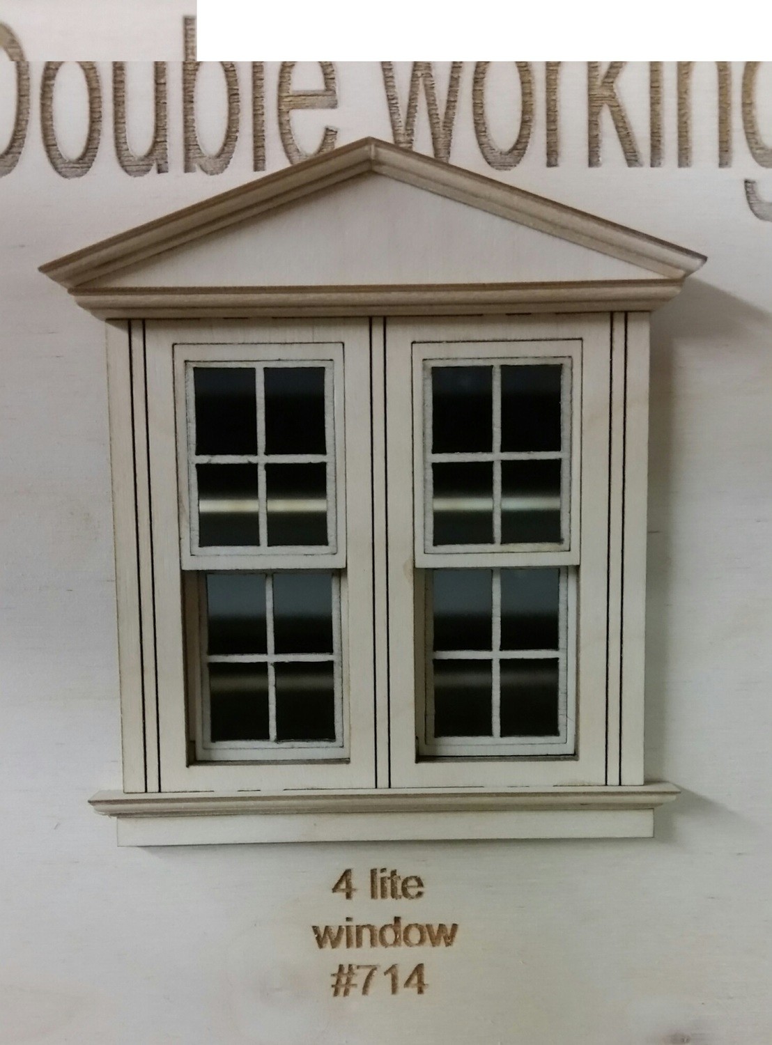 Victorian working Double window/ 4 lite window pane style 1:24 scale