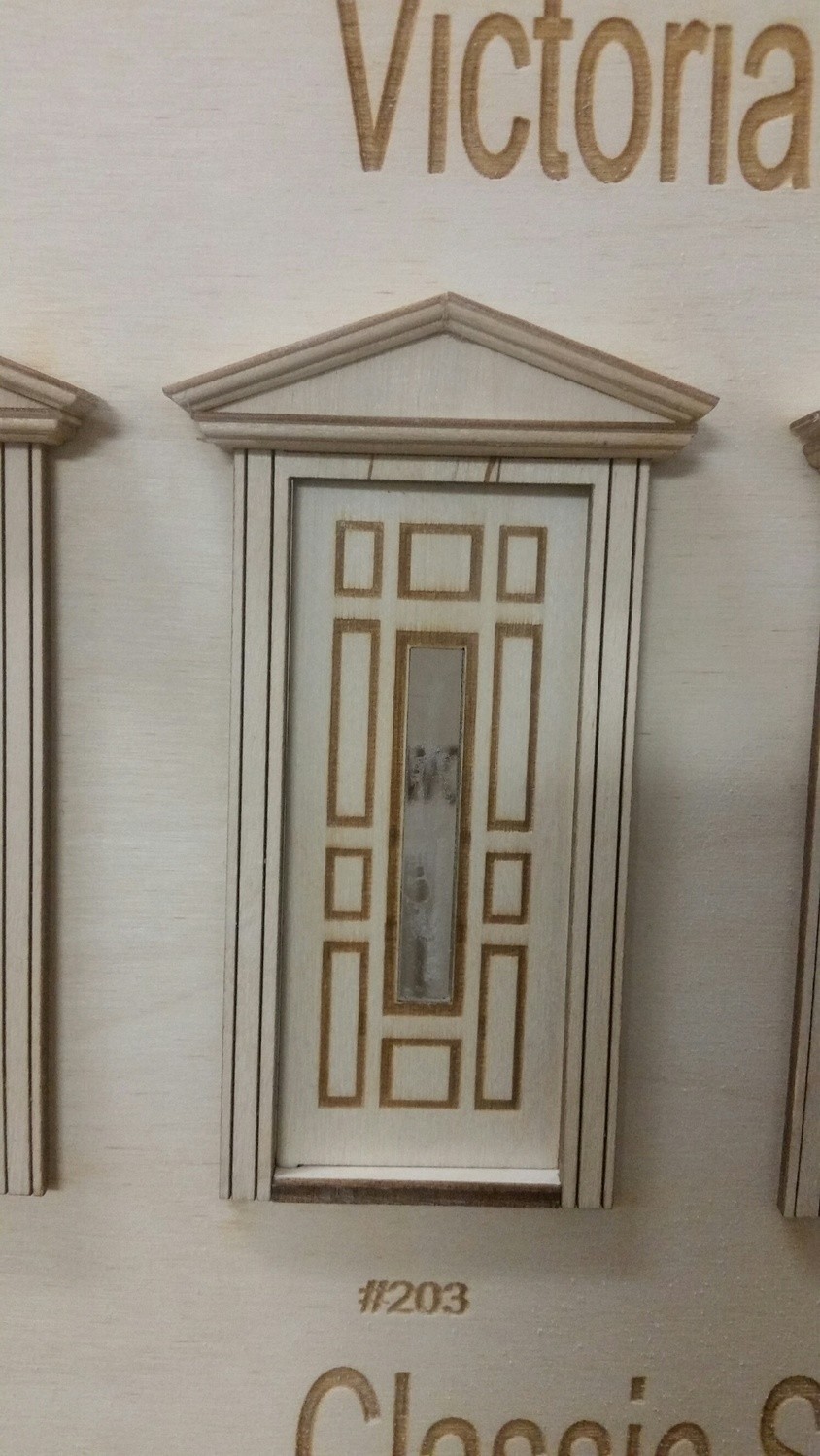 Victorian custom 11 panel Exterior Door 1:24 scale