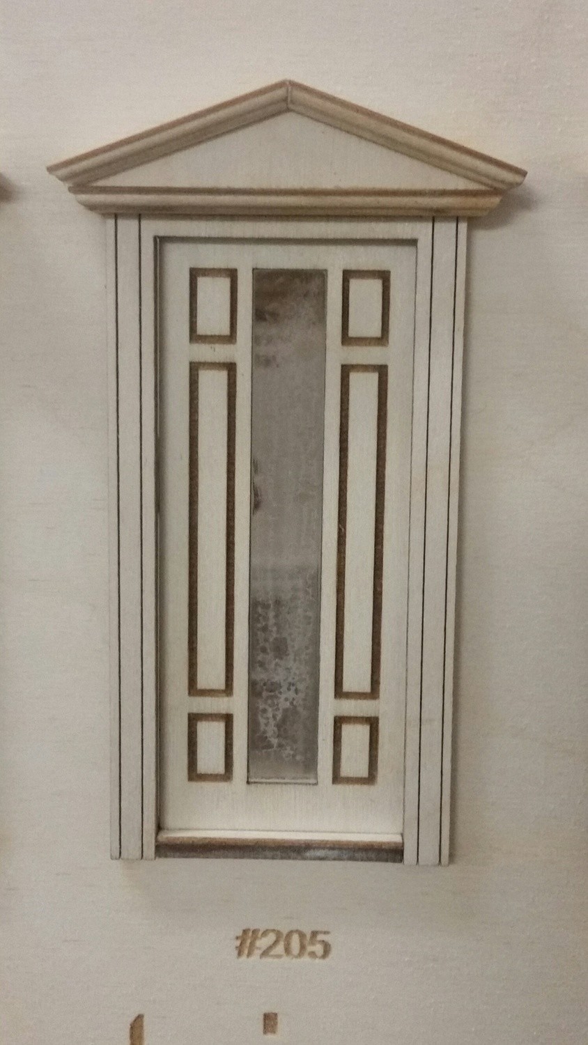 Victorian Single lite 6 panel Exterior Door 1:24 scale
