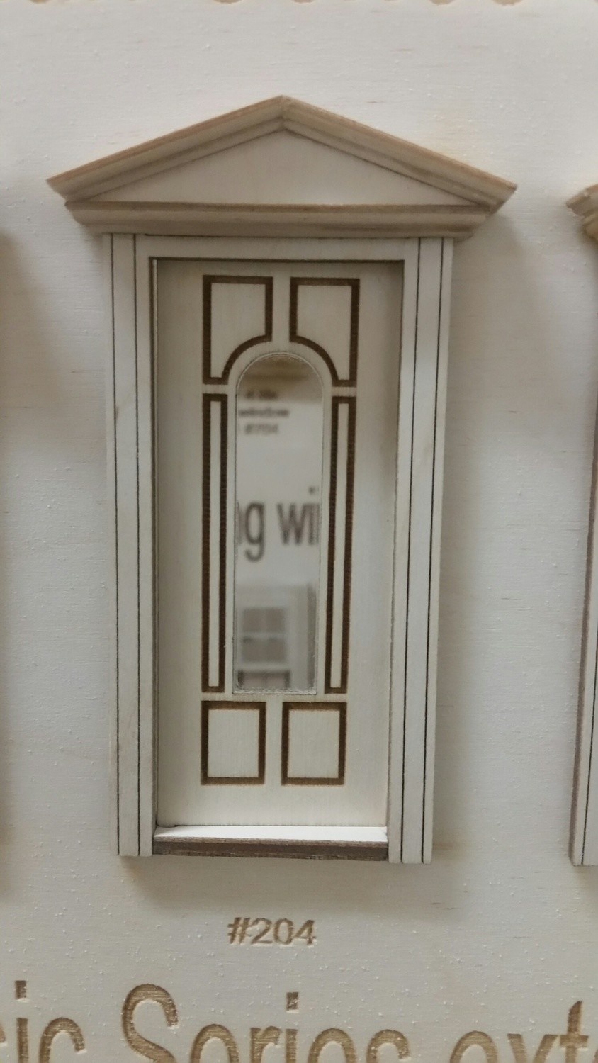 Victorian Arched lite 6 panel Exterior Door 1:24 scale