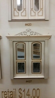 Classic Arched 2 panel French Door 1:24 scale