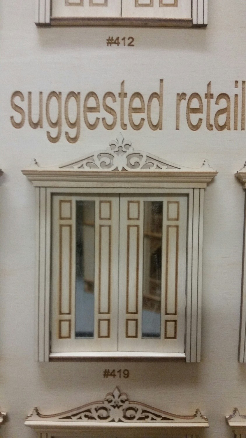Classic Single lite 6 panel French Door 1:24 scale