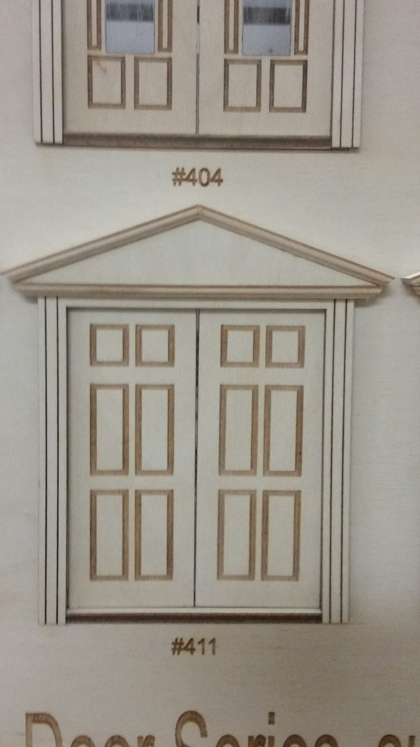 Victorian 6 panel French Door 1:24 scale